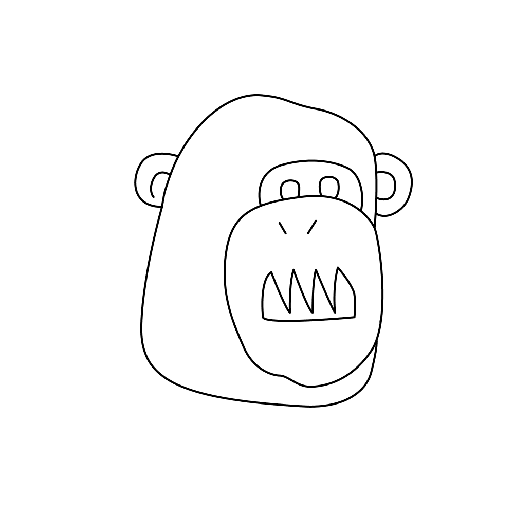 Toothed Monkey_outlined